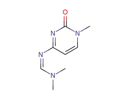 Molecular Structure of 77738-01-3 (Methanimidamide,
N'-(1,2-dihydro-1-methyl-2-oxo-4-pyrimidinyl)-N,N-dimethyl-)