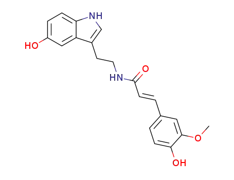 Molecular Structure of 68573-23-9 (N-FERULOYLSEROTONIN)