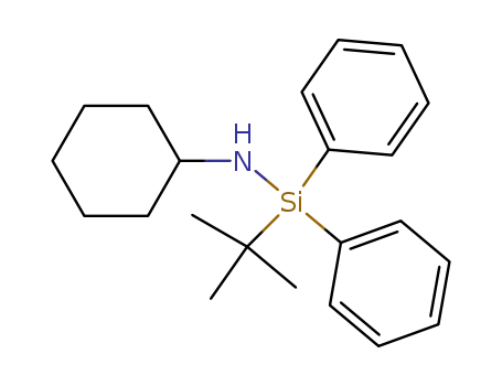 Molecular Structure of 107969-85-7 (Silanamine, N-cyclohexyl-1-(1,1-dimethylethyl)-1,1-diphenyl-)