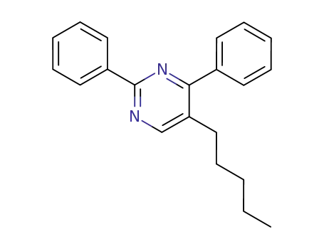 Molecular Structure of 106073-38-5 (Pyrimidine, 5-pentyl-2,4-diphenyl-)