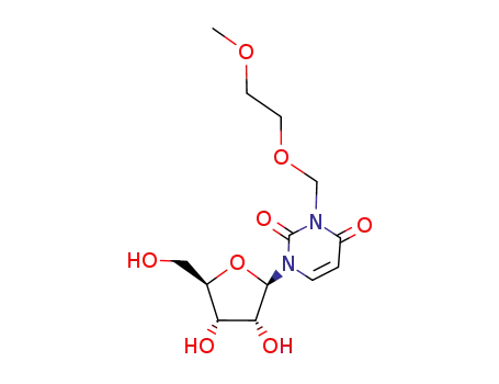 Molecular Structure of 89257-63-6 (Uridine, 3-[(2-methoxyethoxy)methyl]-)