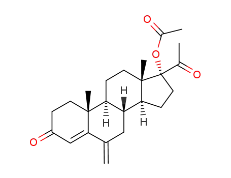 Molecular Structure of 32634-95-0 (17-hydroxy-6-methylenepregn-4-ene-3,20-dione 17-acetate)