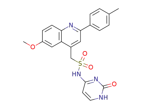 C-(6-Methoxy-2-p-tolyl-quinolin-4-yl)-N-(2-oxo-1,2-dihydro-pyrimidin-4-yl)-methanesulfonamide