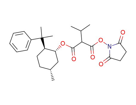 2-Isopropyl-malonic acid 2,5-dioxo-pyrrolidin-1-yl ester (1R,2S,5R)-5-methyl-2-(1-methyl-1-phenyl-ethyl)-cyclohexyl ester