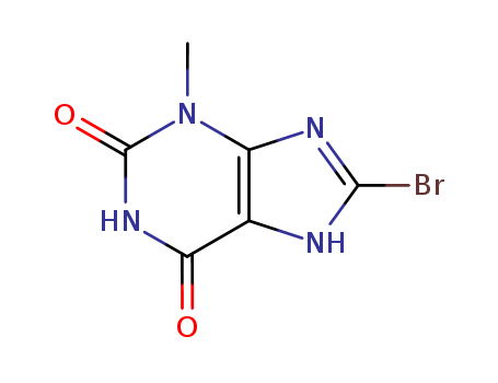 93703-24-3,8-Bromo-3-methyl-xanthine,1H-Purine-2,6-dione,8-bromo-3,7-dihydro-3-methyl- (9CI);3-Methyl-8-bromoxanthine;8-Bromo-3-methyl-3,7-dihydropurine-2,6-dione;8-Bromo-3-methylxanthine;