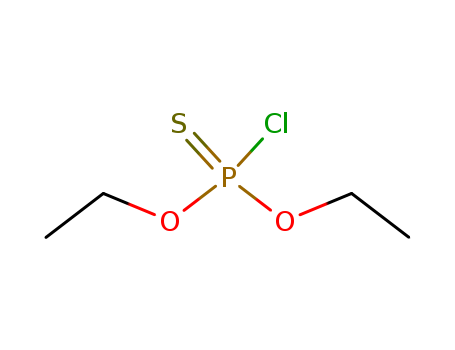 2524-04-1,Diethyl chlorothiophosphate,Ethylphosphorochloridothioate ((EtO)2ClPS) (6CI);(Chlorodiethoxy)phosphine sulfide;Diethoxythiophosphoryl chloride;Diethyl phosphorochlorothioate;Diethylthiophosphoryl chloride;O,O-Diethyl thionophosphoric chloride;O,O-Diethyl thionophosphoryl chloride;O,O-Diethyl thiophosphorochloridate;