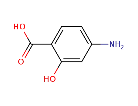 Molecular Structure of 65-49-6 (4-Aminosalicylic acid)