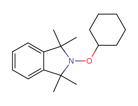 Molecular Structure of 89482-40-6 (1H-Isoindole, 2-(cyclohexyloxy)-2,3-dihydro-1,1,3,3-tetramethyl-)