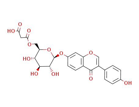 Molecular Structure of 124590-31-4 (6''-O-MALONYLDAIDZIN)