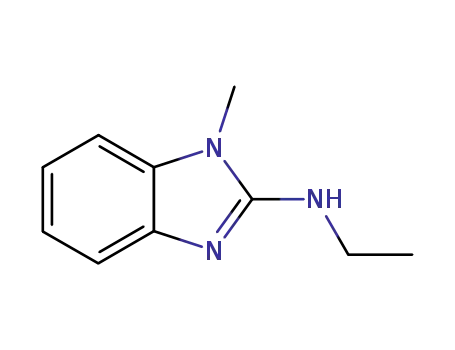 Molecular Structure of 98711-68-3 (1H-Benzimidazol-2-amine,N-ethyl-1-methyl-(9CI))
