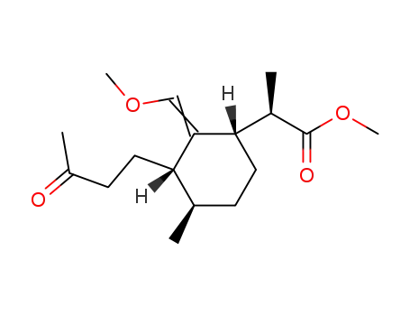 (R)-2-[(1S,3S,4R)-2-[1-Methoxy-meth-(Z)-ylidene]-4-methyl-3-(3-oxo-butyl)-cyclohexyl]-propionic acid methyl ester