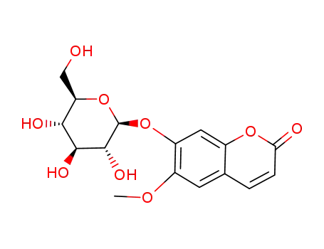 Molecular Structure of 531-44-2 (scopolin)