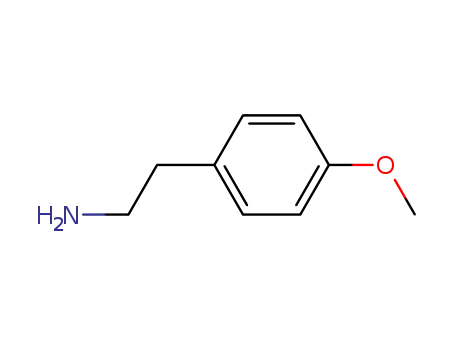 Molecular Structure of 55-81-2 (4-Methoxyphenethylamine)