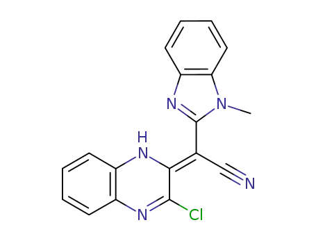[3-Chloro-1H-quinoxalin-(2Z)-ylidene]-(1-methyl-1H-benzoimidazol-2-yl)-acetonitrile