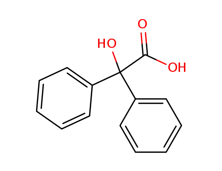 Molecular Structure of 76-93-7 (Benzilic acid)