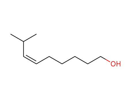 Molecular Structure of 90369-18-9 (6-Nonen-1-ol, 8-methyl-, (Z)-)