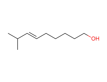 Molecular Structure of 90369-20-3 (6-Nonen-1-ol, 8-methyl-, (E)-)