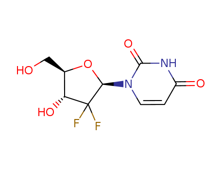 114248-23-6,2',2'-DIFLUORO-2'-DEOXYURIDINE,2',2'-Difluoro-2'-deoxyuridine;2',2'-Difluorodeoxyuridine; 2'-Deoxy-2',2'-difluorouridine