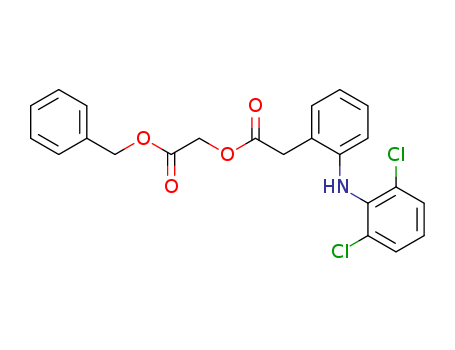Benzeneacetic acid, 2-[(2,6-dichlorophenyl)amino]-,2-oxo-2-(phenylmethoxy)ethyl ester