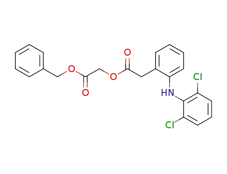 Molecular Structure of 100499-89-6 (Aceclofenac Benzyl Ester)
