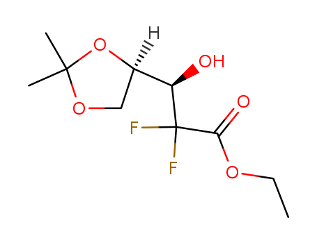 Ethyl (3R,S)-2,2-difluoro-3-hydroxy-3-(2,2-dimethyldioxolan-4-yl)propionate