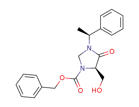 (1'S,5R)-1-(benzyloxycarbonyl)-3-(1'-phenyleth-1'-yl)-5-(hydroxymethyl)imidazolidin-4-one