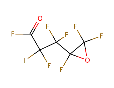 Molecular Structure of 140173-04-2 (Oxiranepropanoyl fluoride, heptafluoro-)