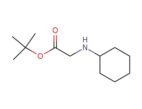 Molecular Structure of 66937-55-1 (Glycine, N-cyclohexyl-, 1,1-dimethylethyl ester)