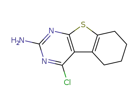 2-amino-4-chloro-5,6,7,8-tetrahydro<1>benzothieno<2,3-d>pyrimidine