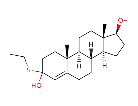 (8R,9S,10R,13S,14S,17S)-3-Ethylsulfanyl-10,13-dimethyl-2,3,6,7,8,9,10,11,12,13,14,15,16,17-tetradecahydro-1H-cyclopenta[a]phenanthrene-3,17-diol