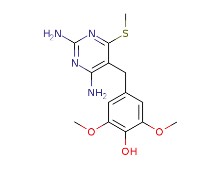 4-(2,4-Diamino-6-methylsulfanyl-pyrimidin-5-ylmethyl)-2,6-dimethoxy-phenol