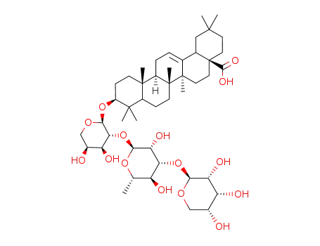 oleanolic acid 3-O-β-D-ribopyranosyl-(1-3)-α-L-rhamnopyranosyl-(1-2)-α-L-arabinopyranoside