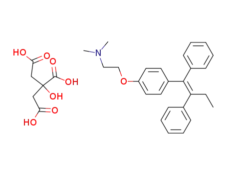Molecular Structure of 54965-24-1 (Tamoxifen citrate)