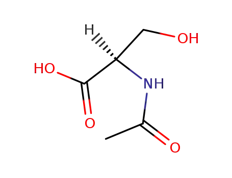 Molecular Structure of 152612-69-6 (D-Serine, N-acetyl-)