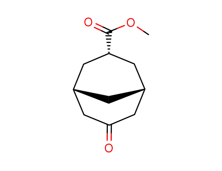 Molecular Structure of 87801-60-3 (Bicyclo[3.3.1]nonane-3-carboxylic acid, 7-oxo-, methyl ester, endo-)