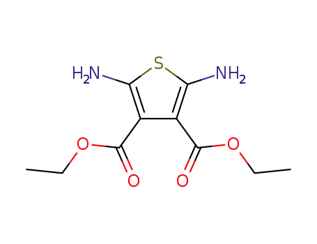 Molecular Structure of 80691-81-2 (2,5-Diaminothiophene-3,4-dicarboxylic acid diethyl ester)