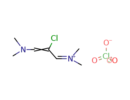Molecular Structure of 2009-80-5 (Methanaminium,N-[2-chloro-3-(dimethylamino)-2-propenylidene]-N-methyl-, perchlorate)