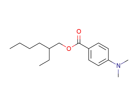 Molecular Structure of 21245-02-3 (2-Ethylhexyl 4-dimethylaminobenzoate)
