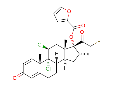 9α,11β-dichloro-21-fluoro-17α-hydroxy-16α-methyl-1,4-pregnadiene-3,20-dione 17-(2'-furoate)