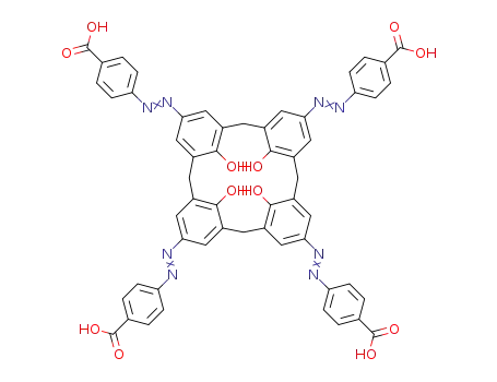 5,11,17,23-tetrakis[(p-carboxyphenyl)azo]-25,26,27,28-tetra-hydroxy calix[4]arene