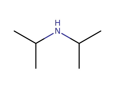 108-18-9,Diisopropylamine,2-Propanamine, N- (1-methylethyl)-;N,N-Diisopropylamine;N-propan-2-ylpropan-2-amine;Diisopropyl amine;N-Isopropyl-1-amino-2-methylethane;2-Propanamine,N-(1-methylethyl)-;Alkylamine der.;