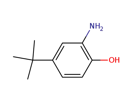 Molecular Structure of 1199-46-8 (2-Amino-4-tert-butylphenol)