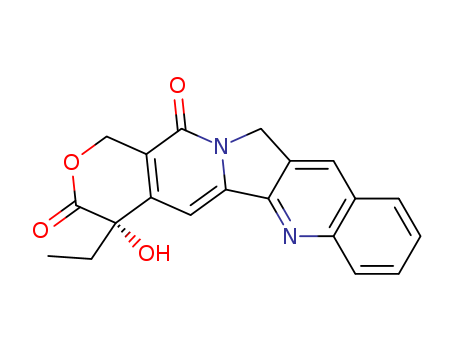 7689-03-4,(+)-Camptothecin,(S)-(+)-Camptothecin;Camptothecin;Camptothecinum;Campthecin;Camptothecine;4(S)-Ethyl-4-hydroxy-1H-pyrano-[3',4':6,7]indolizino[1,2-b]quinoline-3,14 (4H,12H)-dione;Camptothecine(CPT);