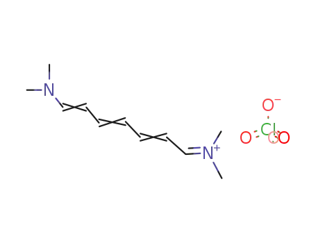 (7-dimethylamino-2,4,6-heptatrienylidene)dimethylammonium perchlorate