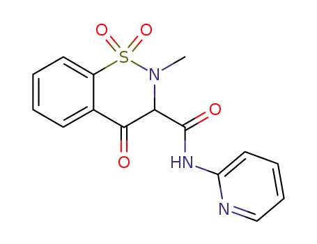 2-methyl-1,1,4-trioxo-1,2,3,4-tetrahydro-1λ6-benzo[e][1,2]thiazine-3-carboxylic acid pyridin-2-ylamide