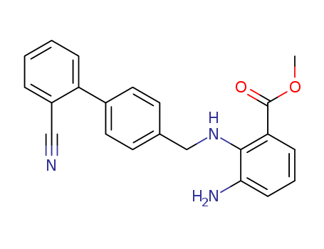 Benzoic acid, 3-amino-2-[[(2'-cyano[1,1'-biphenyl]-4-yl)methyl]amino]-, methyl ester