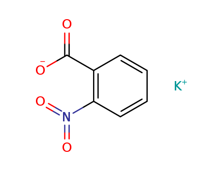 Molecular Structure of 15163-59-4 (Benzoic acid, 2-nitro-, potassium salt)