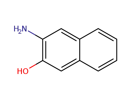 Molecular Structure of 5417-63-0 (3-AMINO-2-NAPHTHOL)