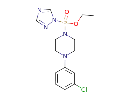 Ethyl<4-(3-chlorphenyl)-piperazin-1-ylamido>(1,2,4-triazol-1-ylamido)phosphat
