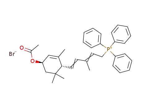 [(2E,4E)-5-((1R,4R)-4-Acetoxy-2,6,6-trimethyl-cyclohex-2-enyl)-3-methyl-penta-2,4-dienyl]-triphenyl-phosphonium; bromide